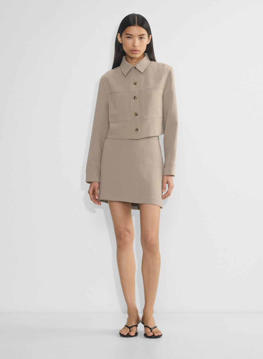 minigonna classica - crepette nomad taupe