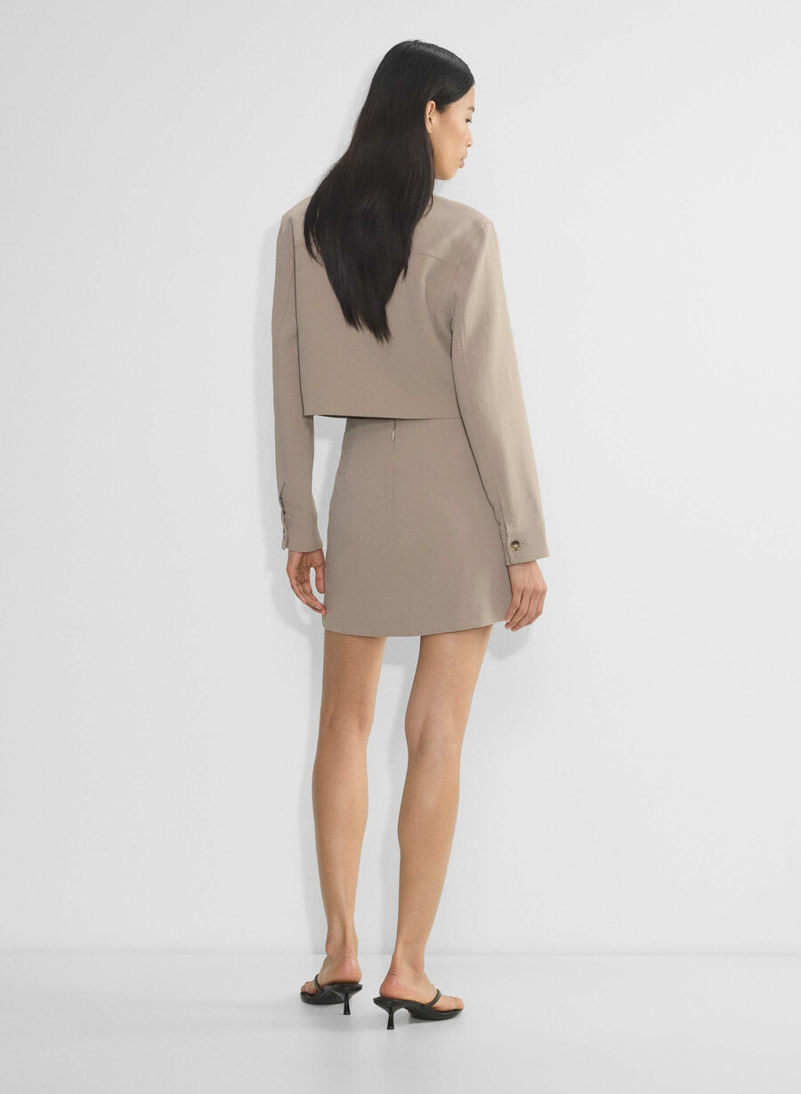 minigonna classica - crepette nomad taupe
