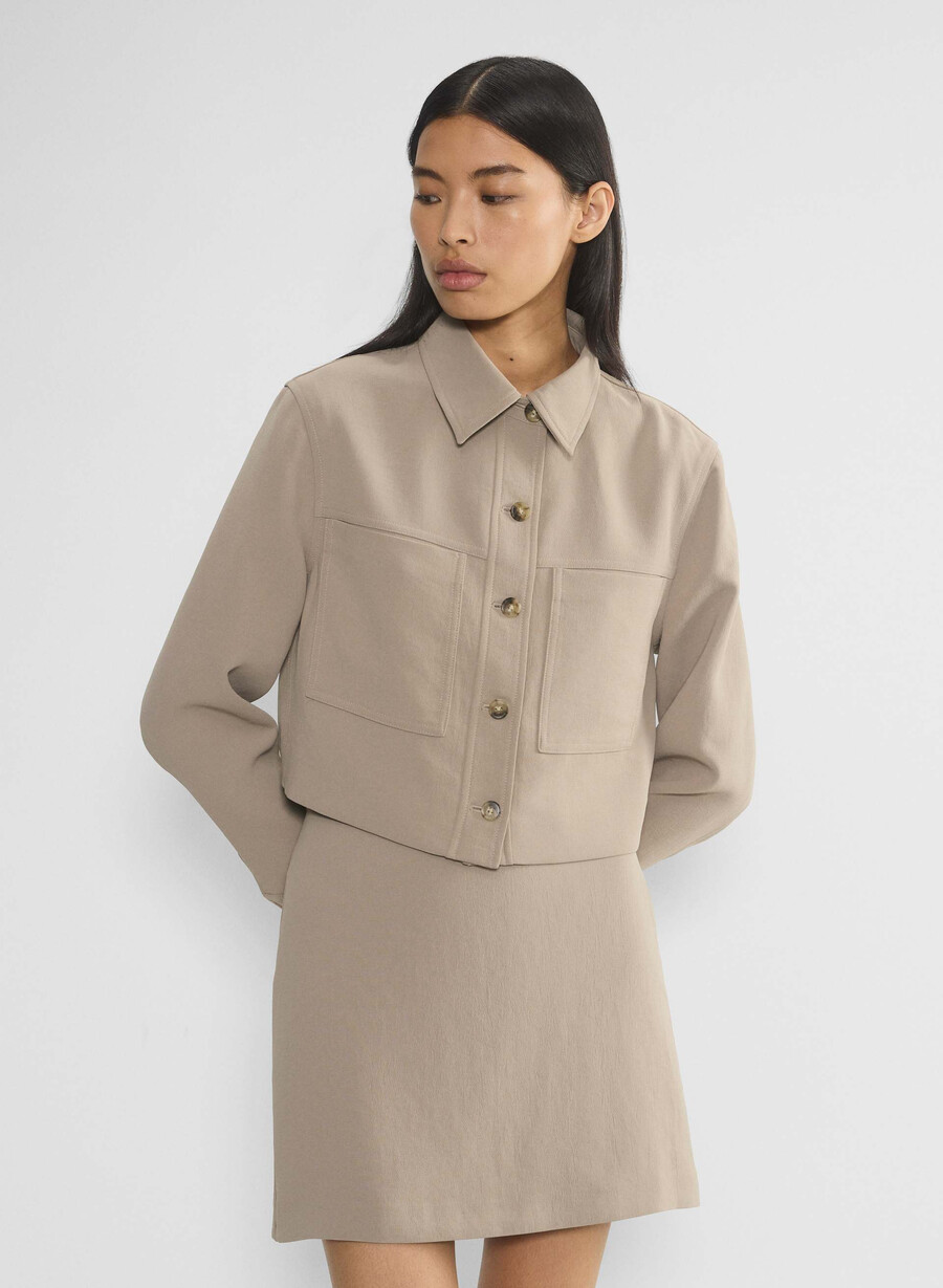 minigonna classica - crepette nomad taupe