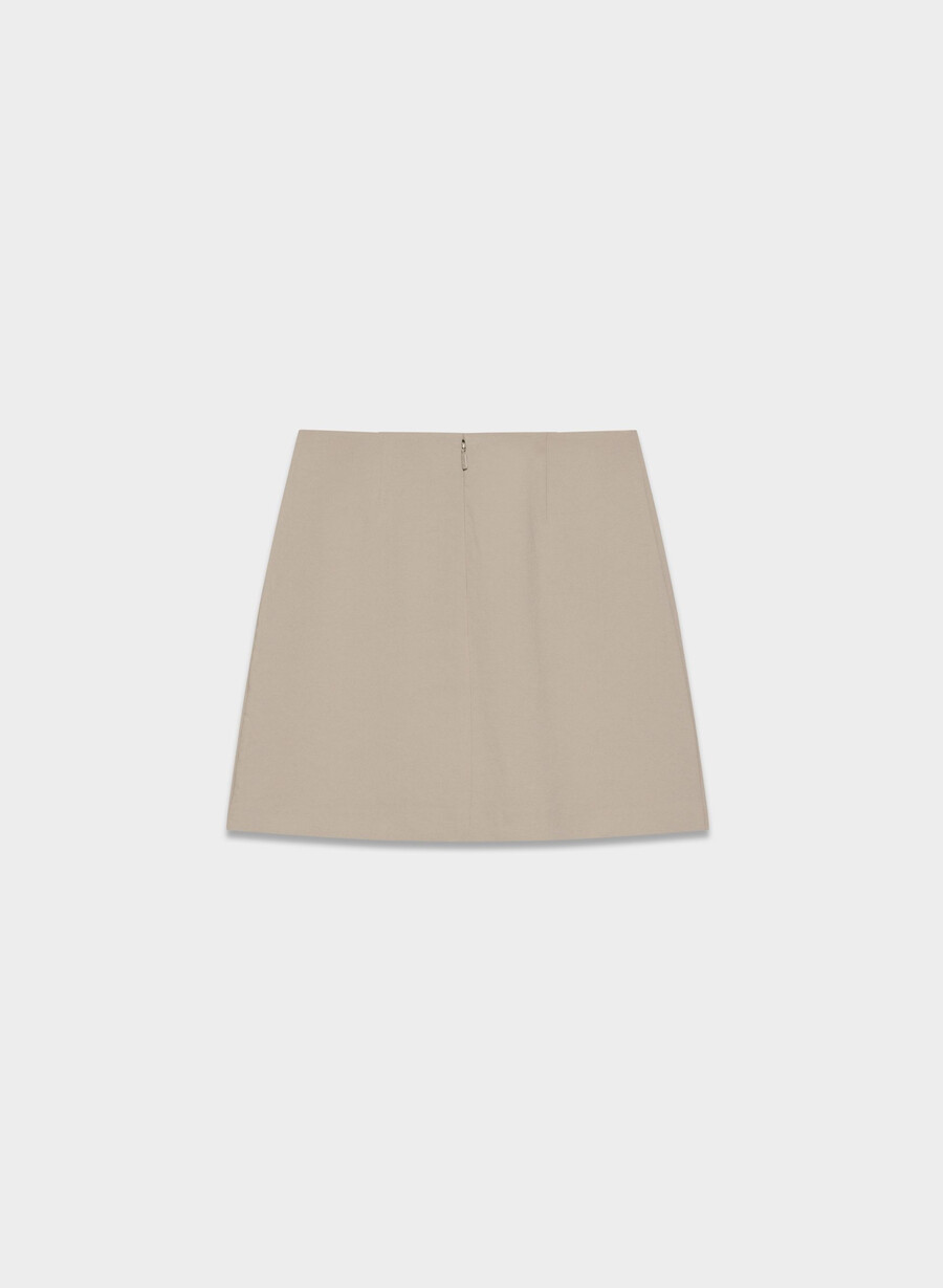 minigonna classica - crepette nomad taupe