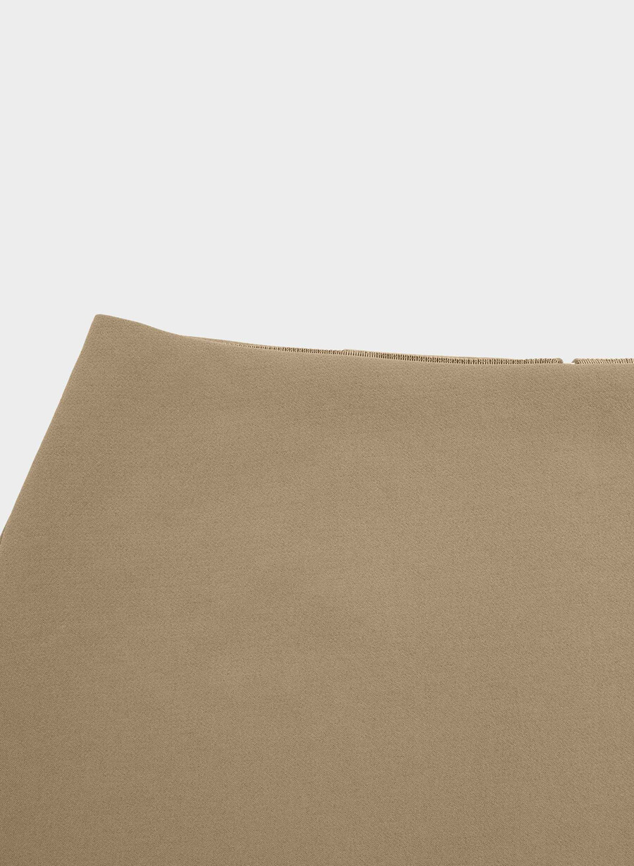 minigonna classica - crepette folio marrone