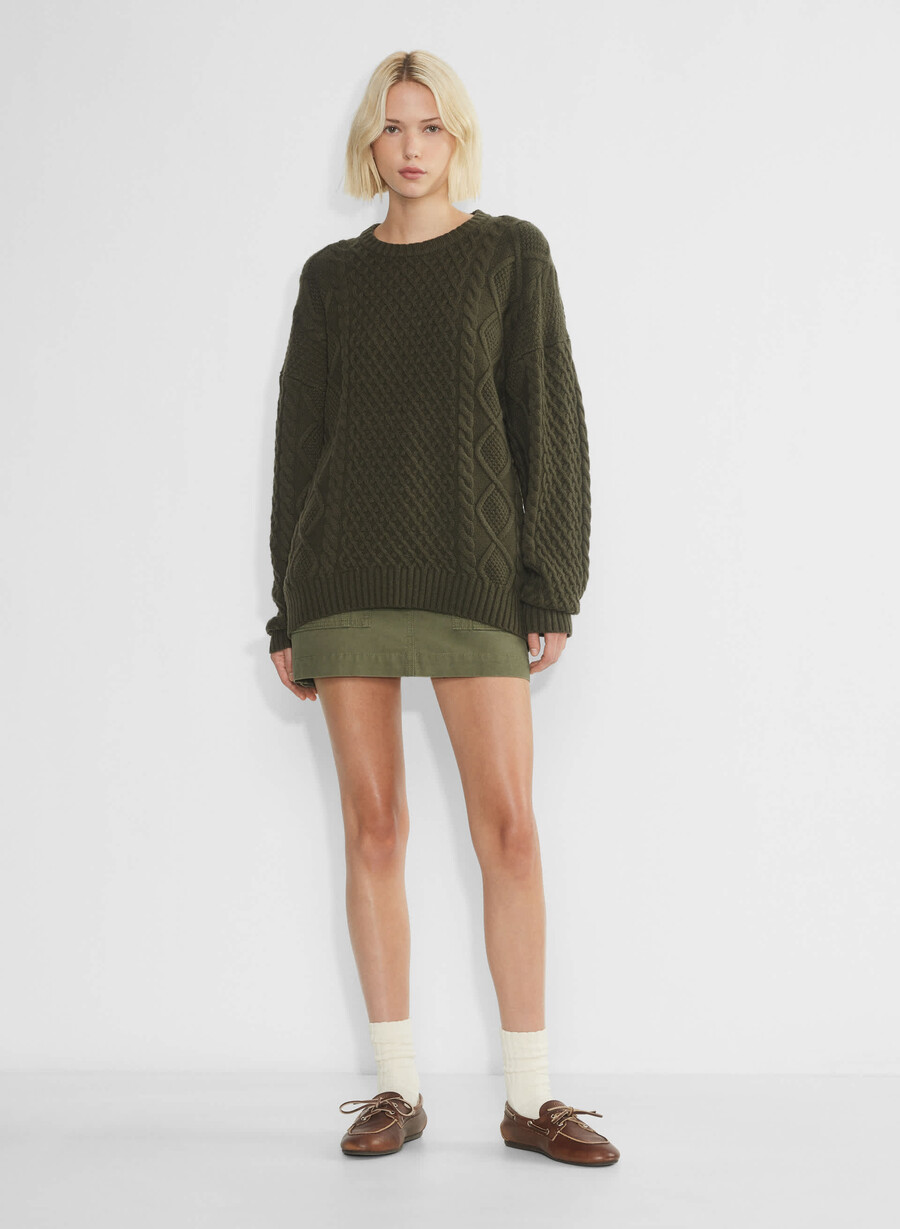 maglione peggy oliva scuro