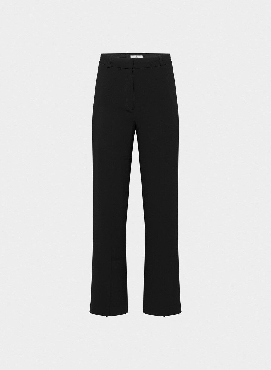 pantaloni agency - mirror crepe nero
