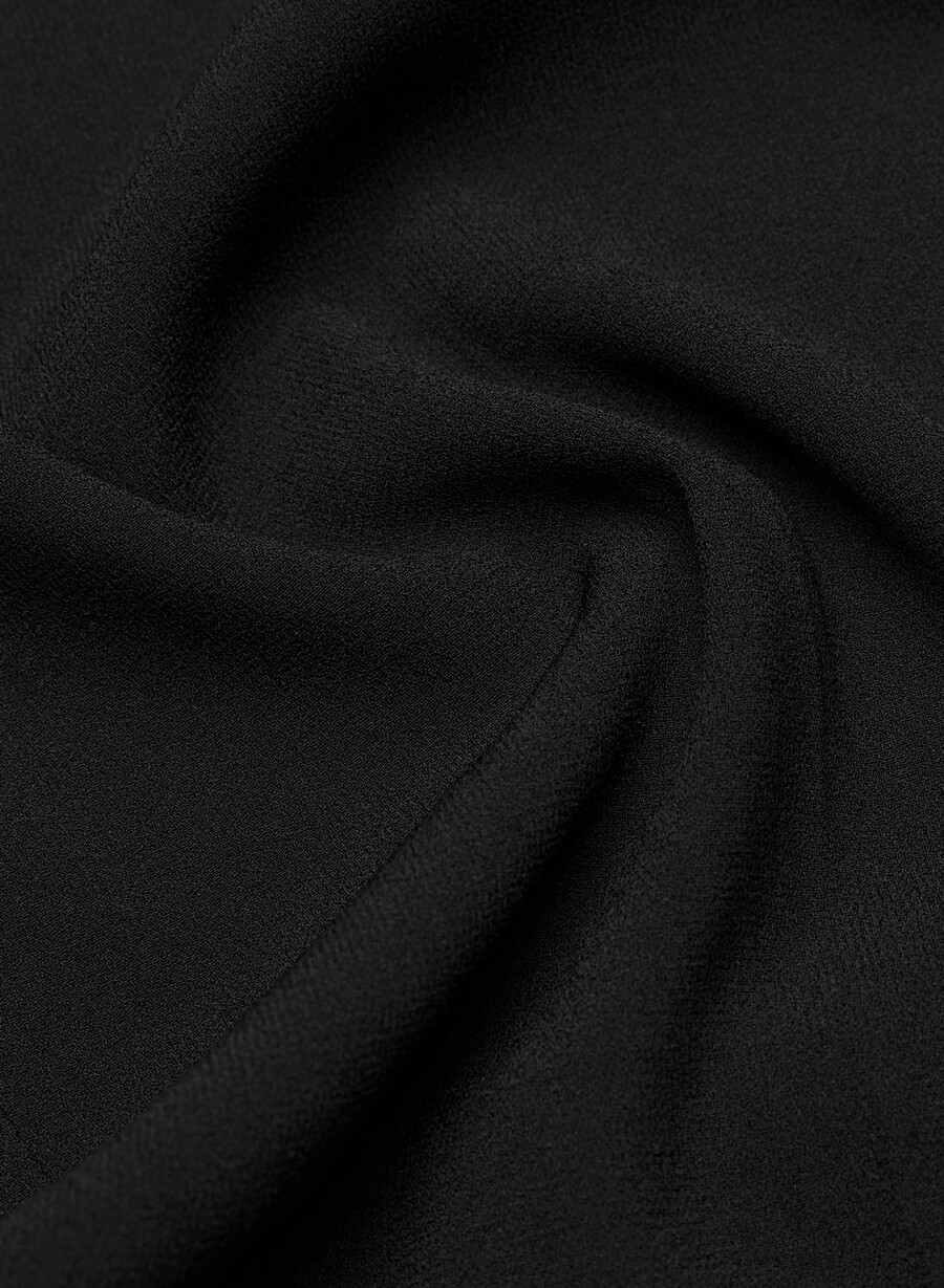 pantaloni agency - mirror crepe nero