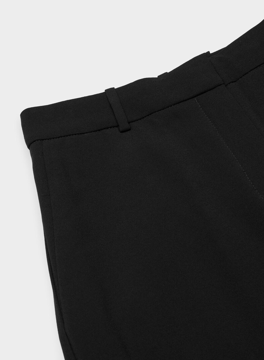 pantaloni agency - mirror crepe nero