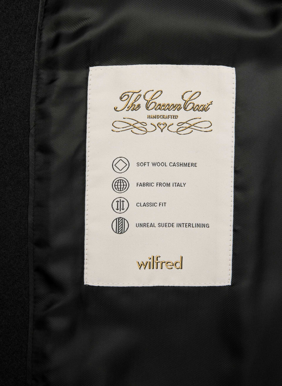 il cappotto cocoon nuovo - lana cashmere nero
