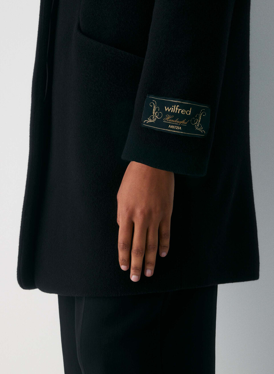 il cappotto cocoon nuovo - lana cashmere nero