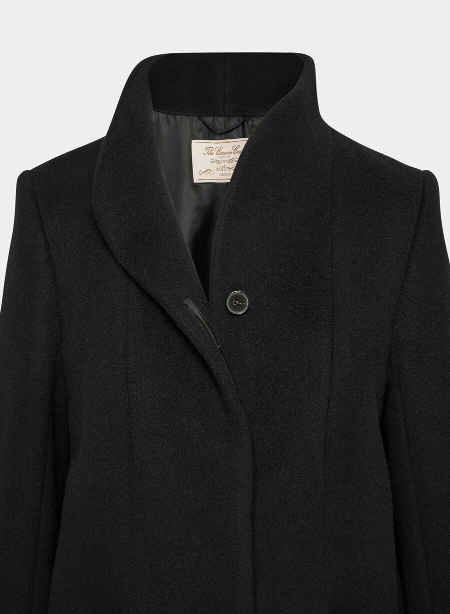 il cappotto cocoon nuovo - lana cashmere nero