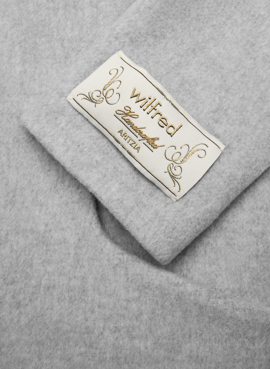 the cocoon coat new - lana cashmere grigio chiaro melange