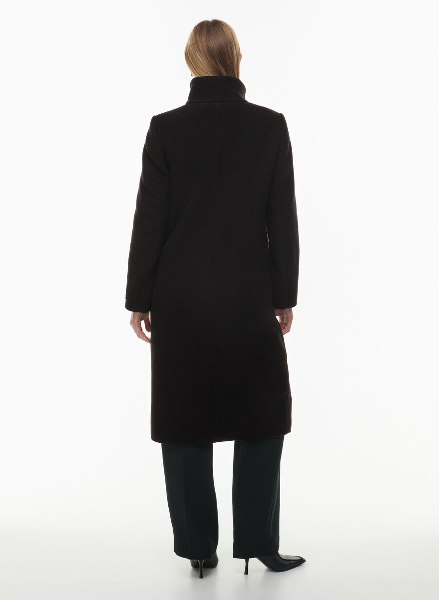 cappotto lungo cocoon - lana cashmere nero
