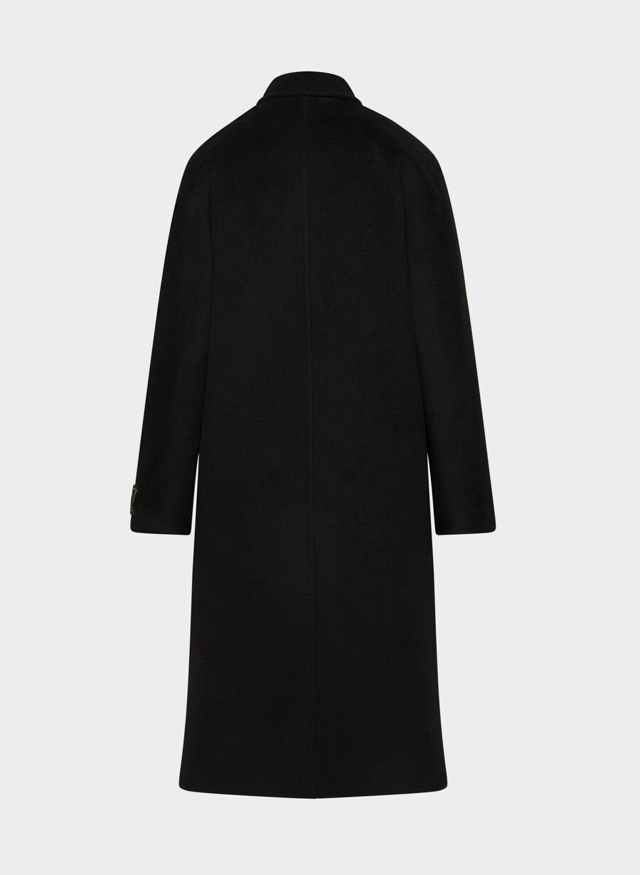 cappotto the slouch nuovo - lana recamel nero
