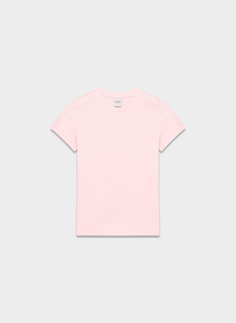 maglietta homestretch rib tune villa pink