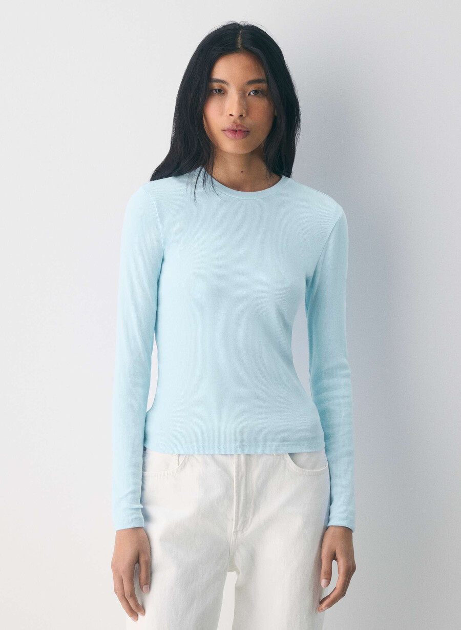 homestretch rib solo longsleeve villa blue