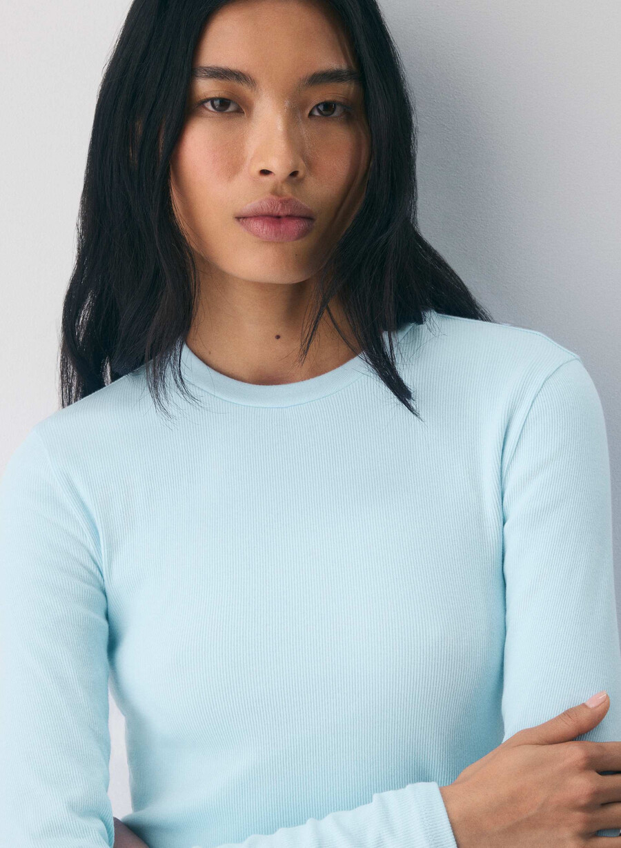homestretch rib solo longsleeve villa blue