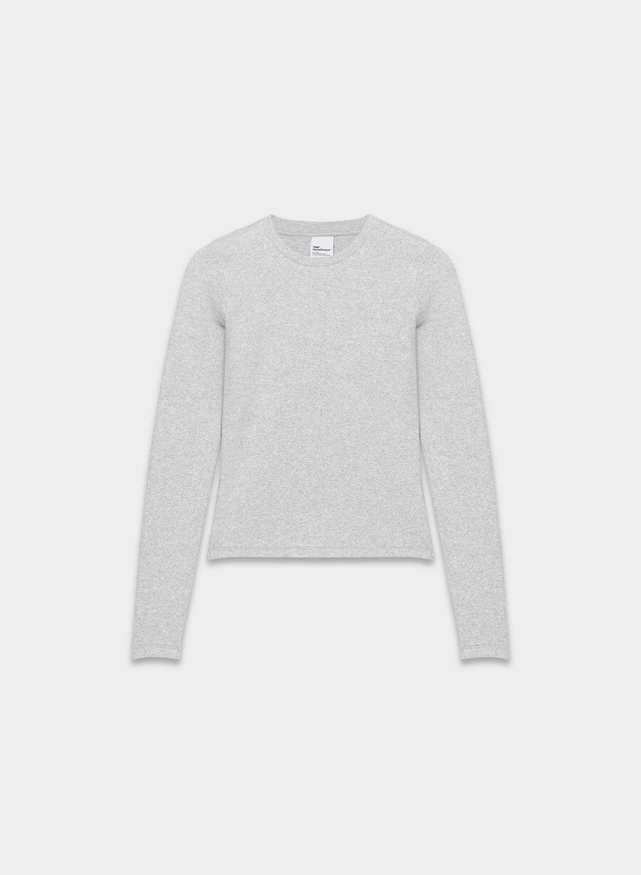 homestretch rib solo longsleeve heather chrome