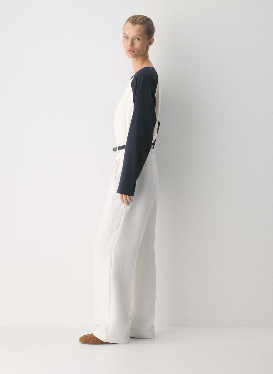 the effortless pant lo-rise - crepette light birch