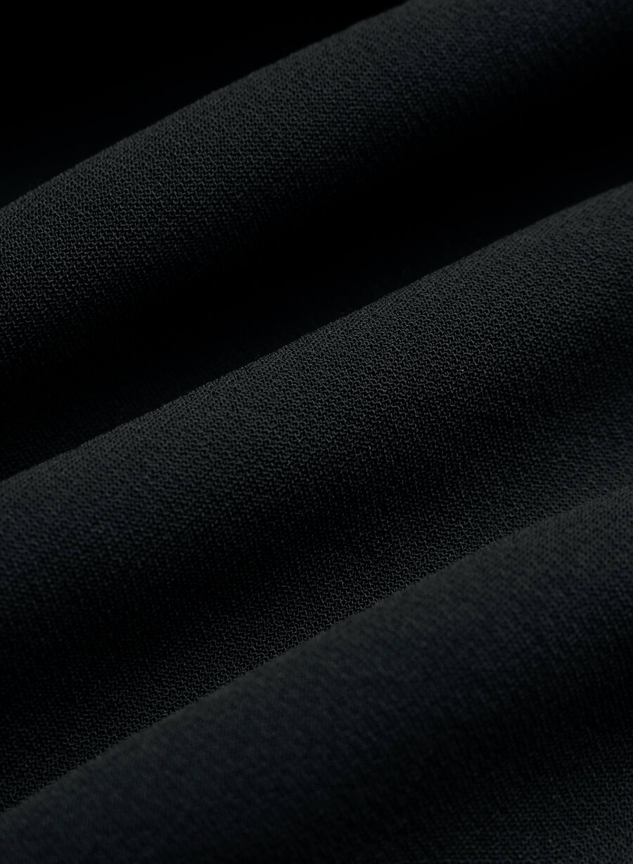 the effortless pant lo-rise - crepette nero
