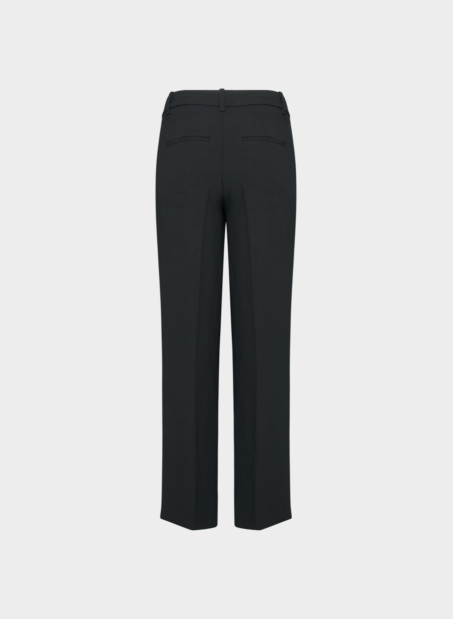 the effortless pant lo-rise - crepette nero