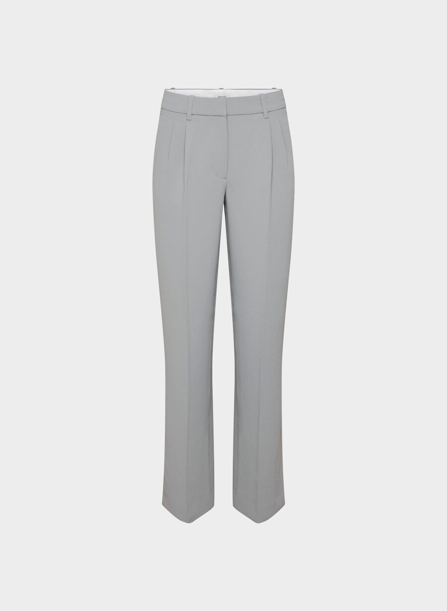 i pantaloni effortless lo-rise - crepette riverstone grigio