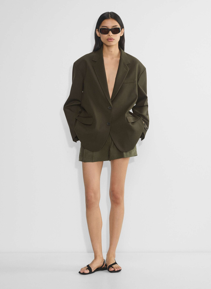 blazer vogue - city wool oliva scuro