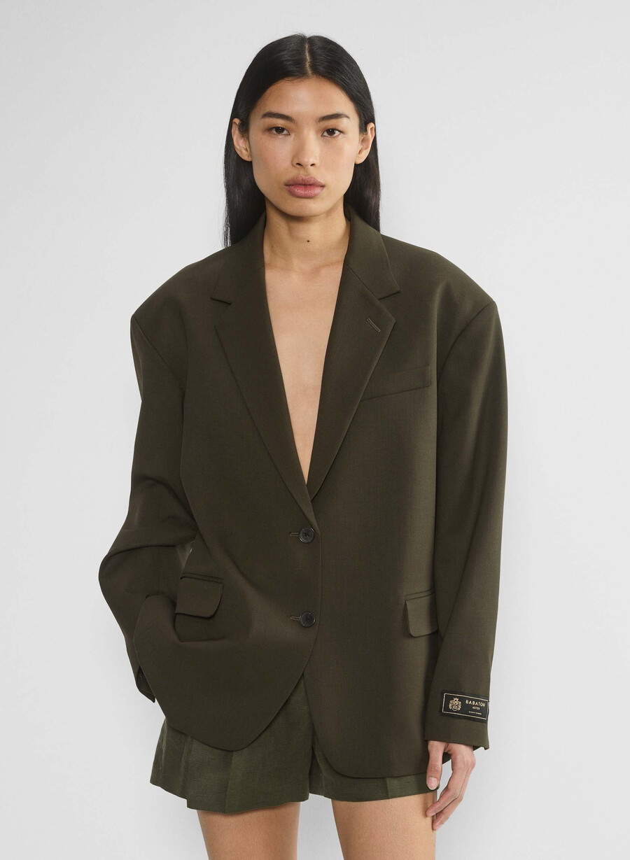 blazer vogue - city wool oliva scuro