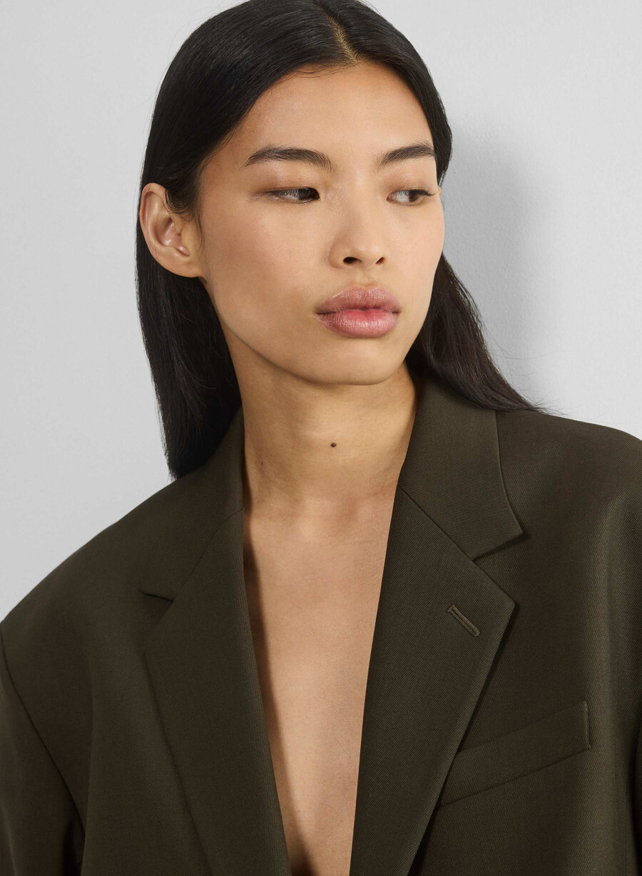 blazer vogue - city wool oliva scuro