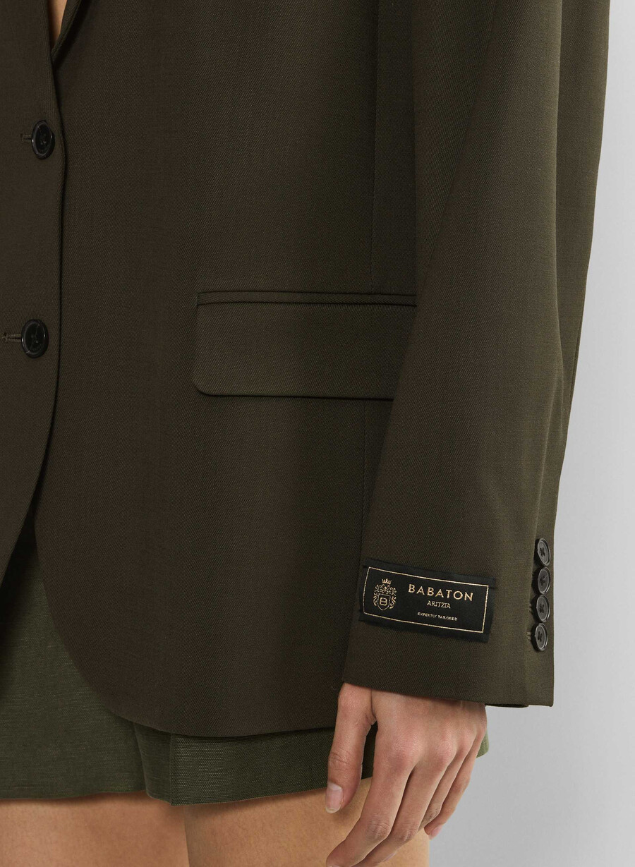 blazer vogue - city wool oliva scuro