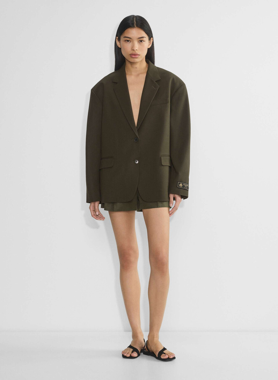 blazer vogue - city wool oliva scuro