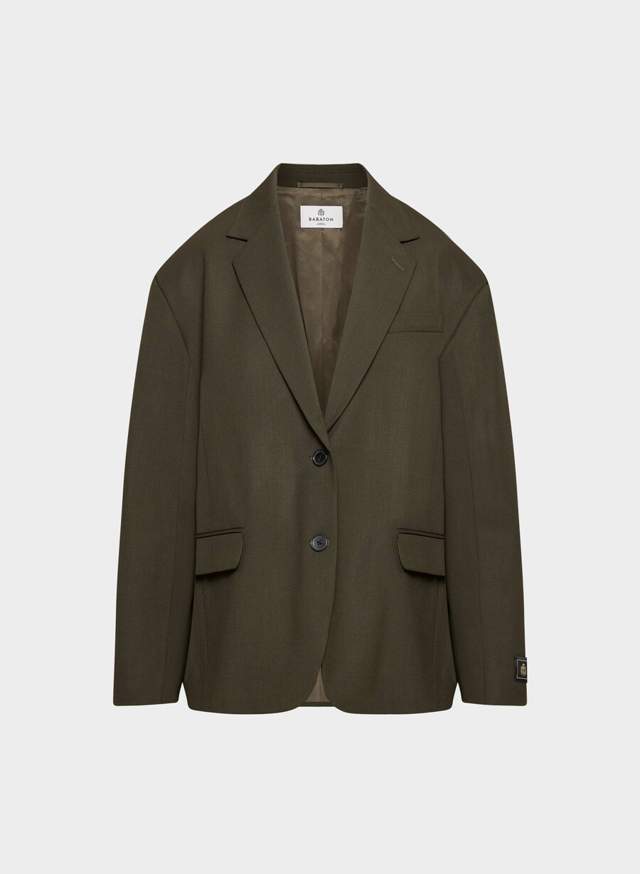 blazer vogue - city wool oliva scuro