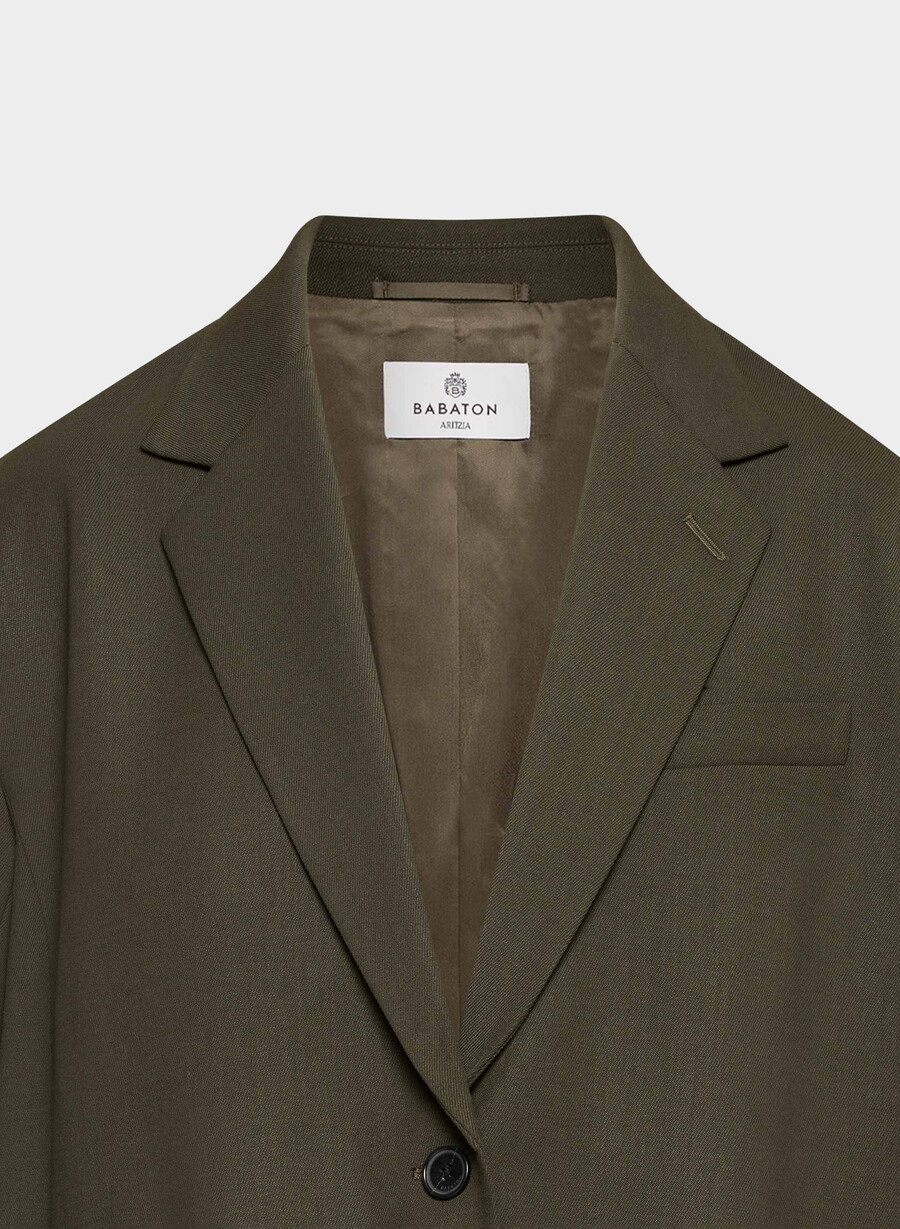 blazer vogue - city wool oliva scuro