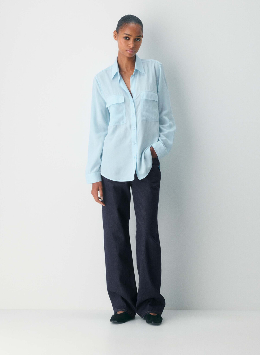 camicia utility gd skyline blue