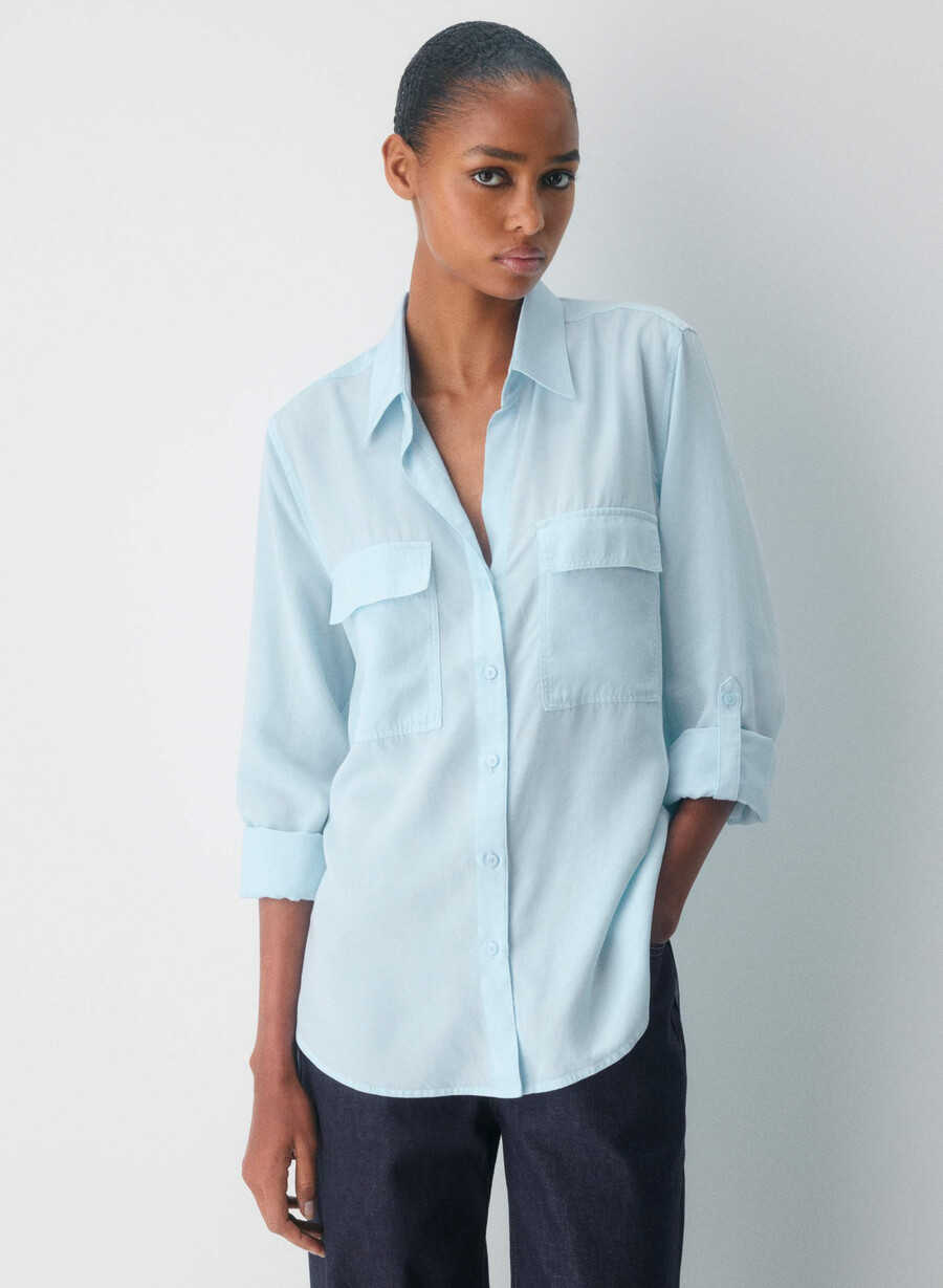 camicia utility gd skyline blue