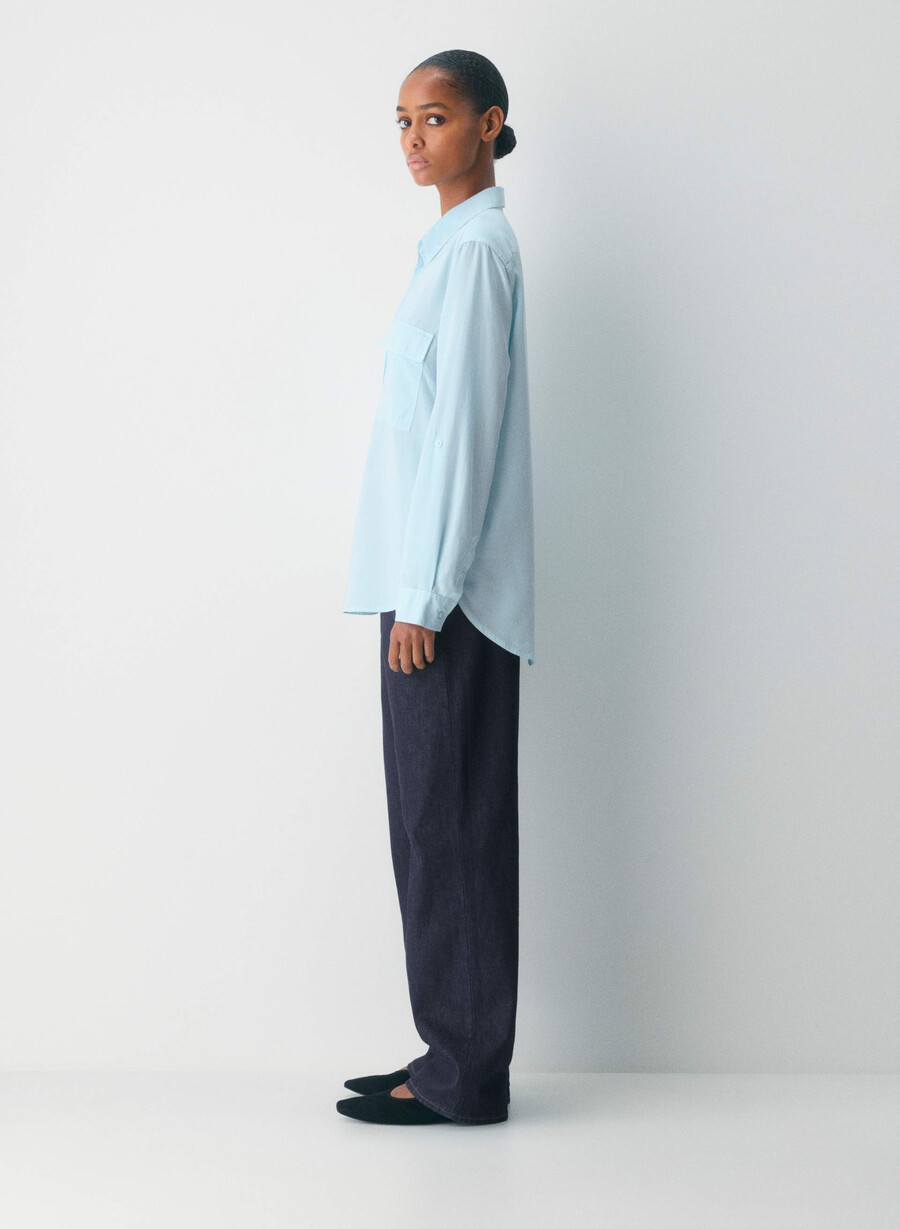 camicia utility gd skyline blue