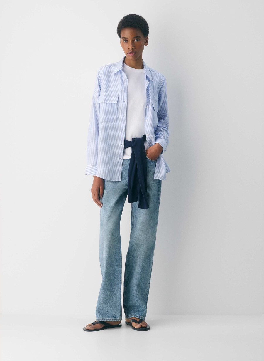maglietta utility wlsn strp crfl blwh