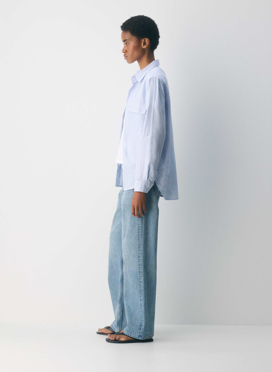 maglietta utility wlsn strp crfl blwh