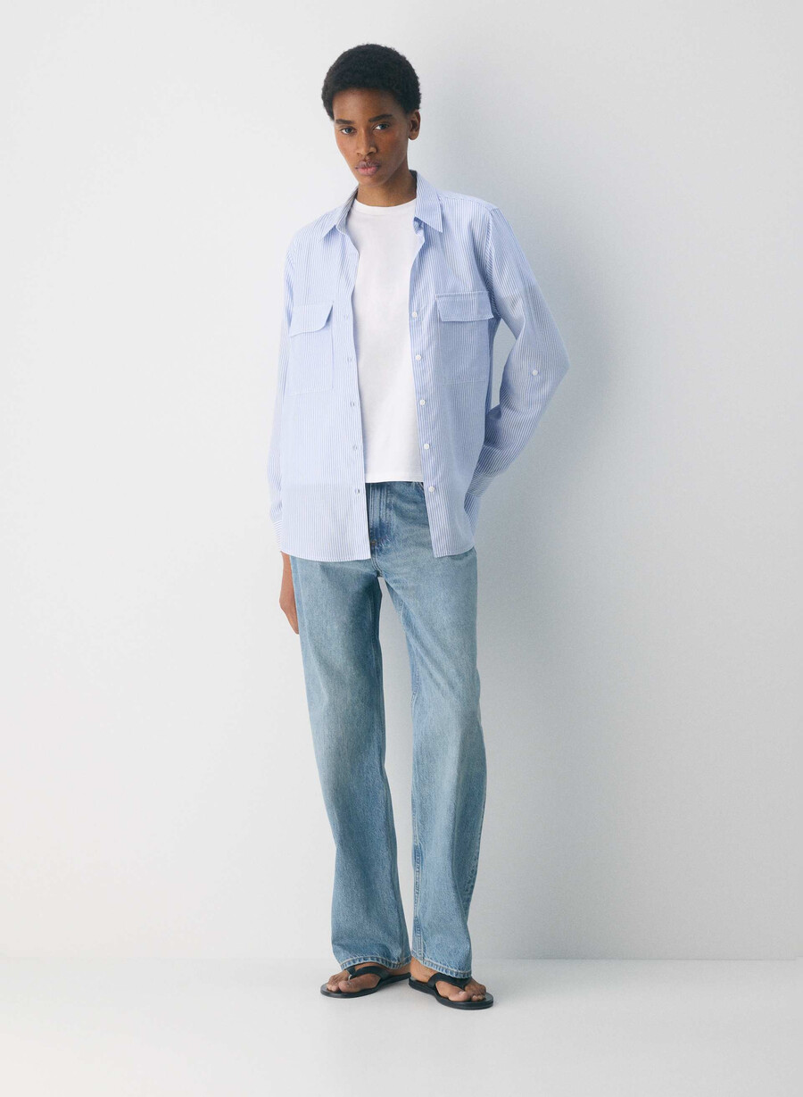 maglietta utility wlsn strp crfl blwh