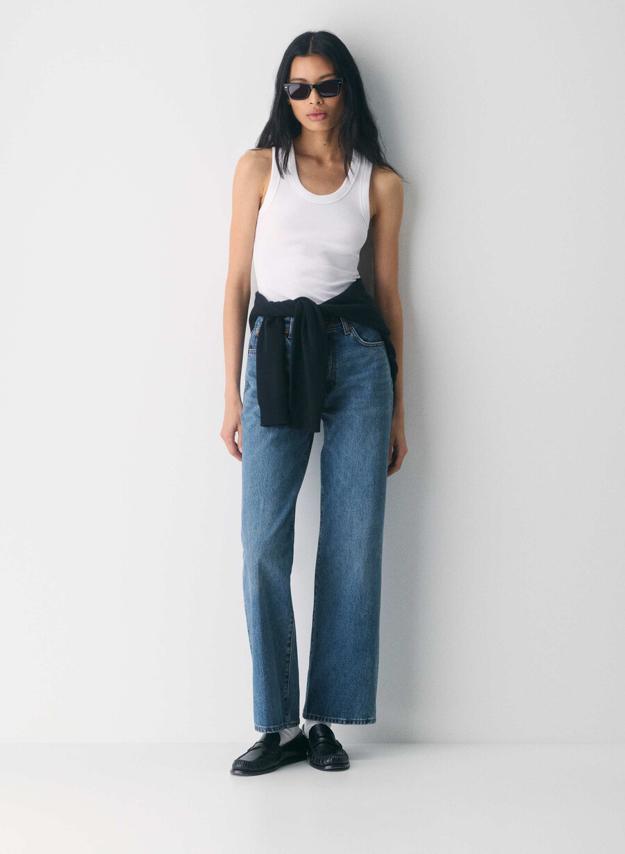denim forum the farrah hi-rise wide jean 5 yrs kiss n tell bl