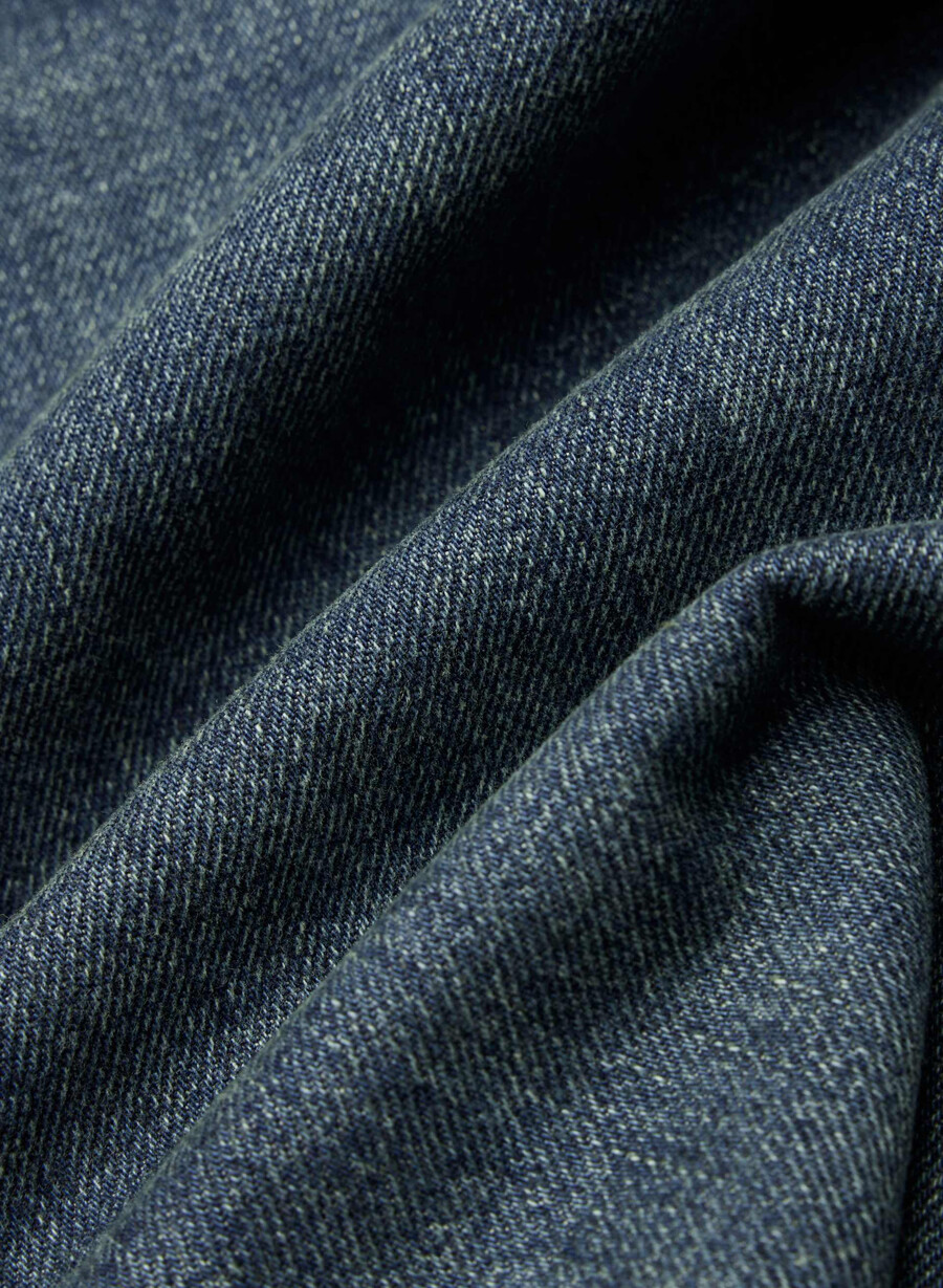 denim forum i jeans larghi farrah hi-rise sono di un blu scuro