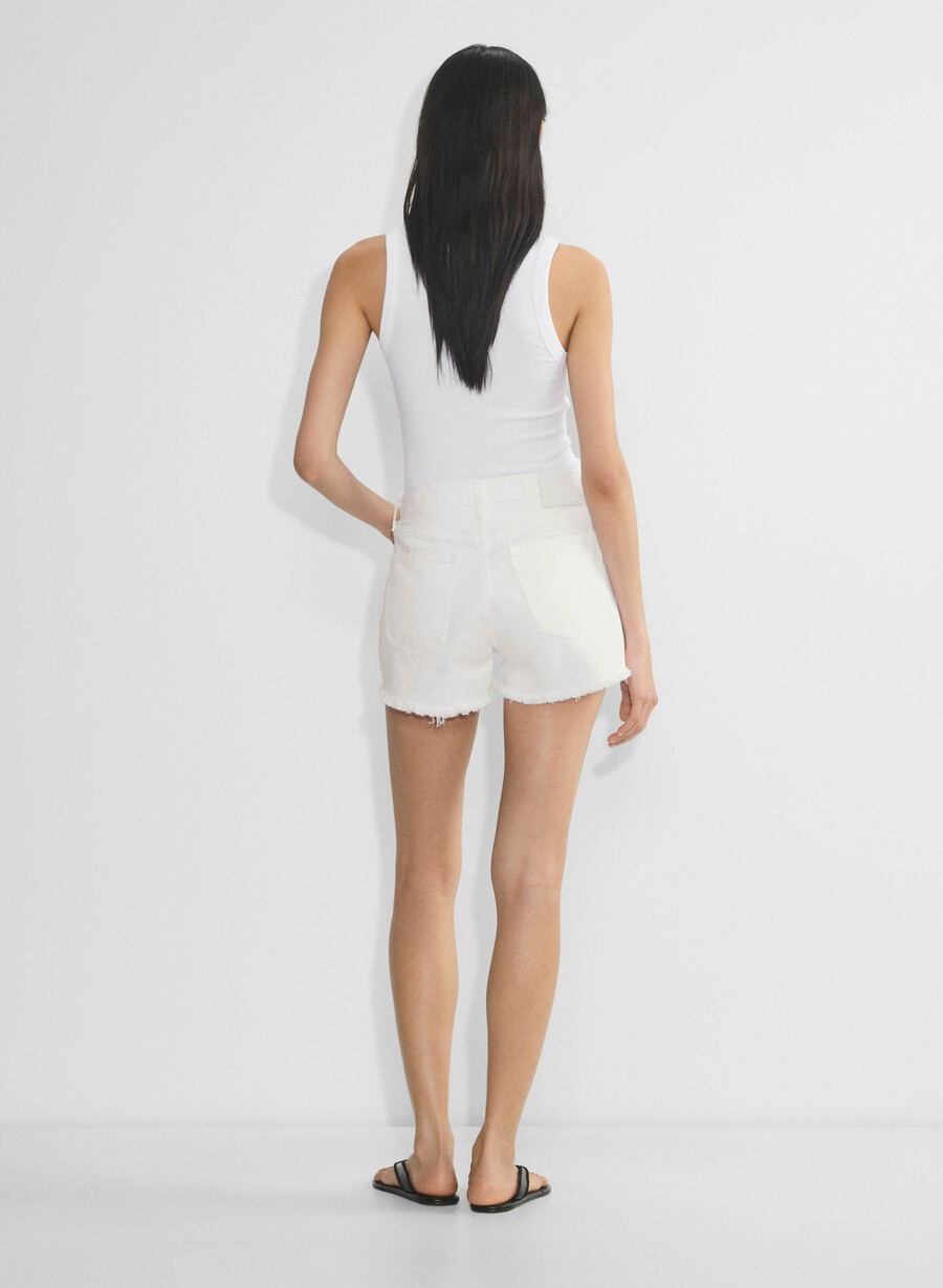 forum denim the ex-boyfriend hi-rise denim short a little white lie