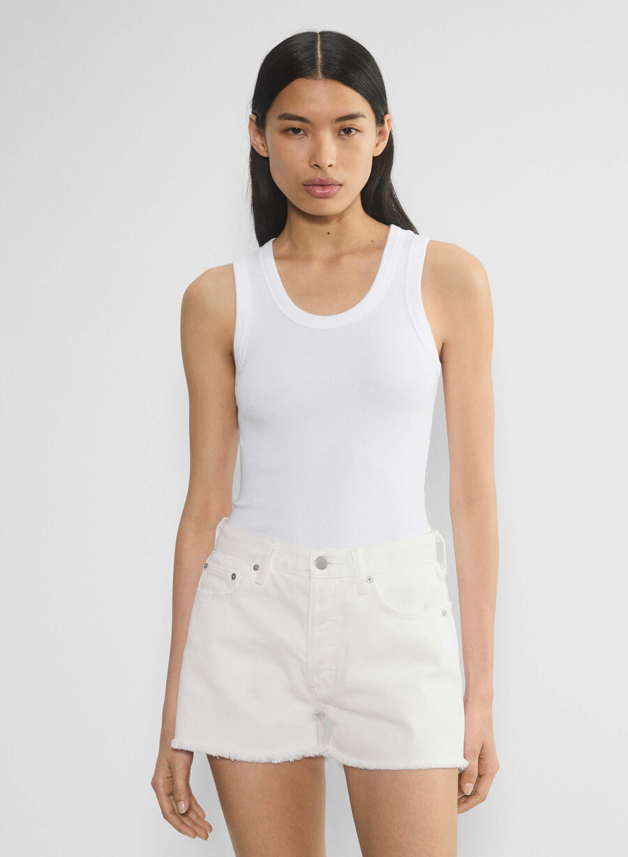 forum denim the ex-boyfriend hi-rise denim short a little white lie