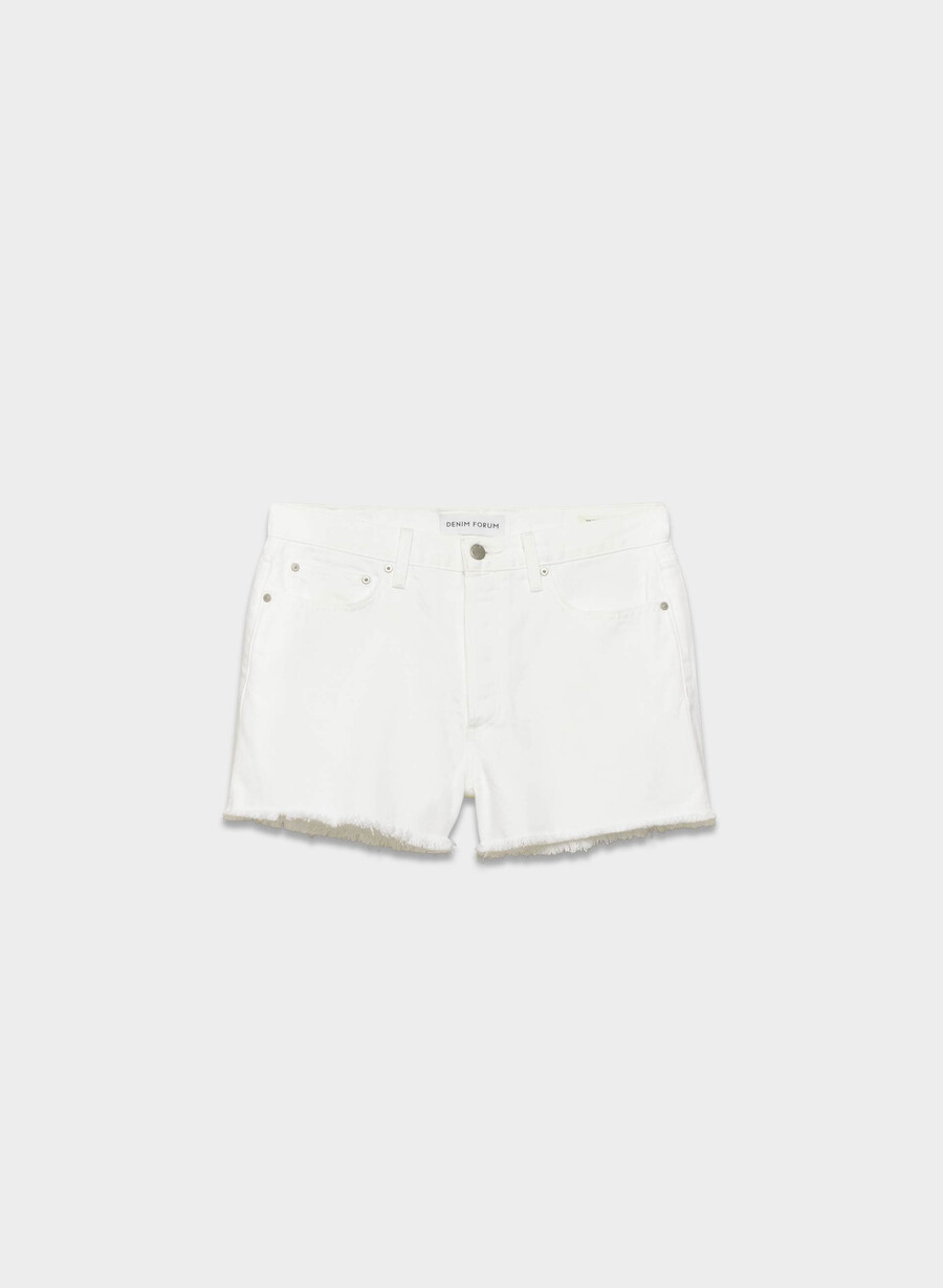 forum denim the ex-boyfriend hi-rise denim short a little white lie