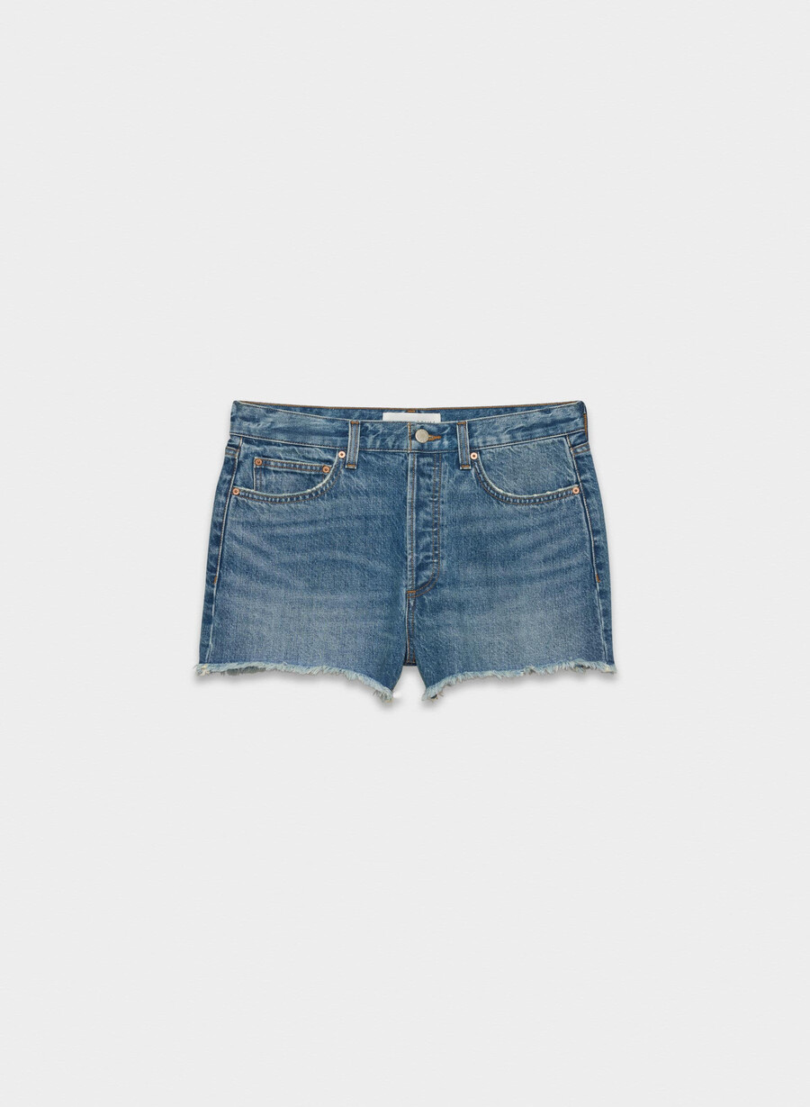 denim forum the ex-boyfriend - pantaloncini in denim a vita alta 5 anni kiss n tell bl