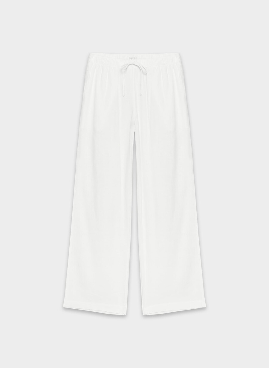 pantaloni in lino sontag bianchi
