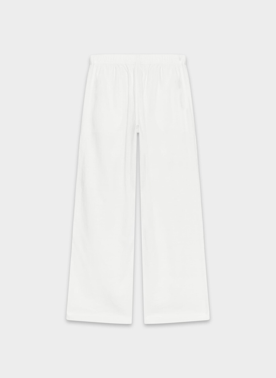 pantaloni in lino sontag bianchi