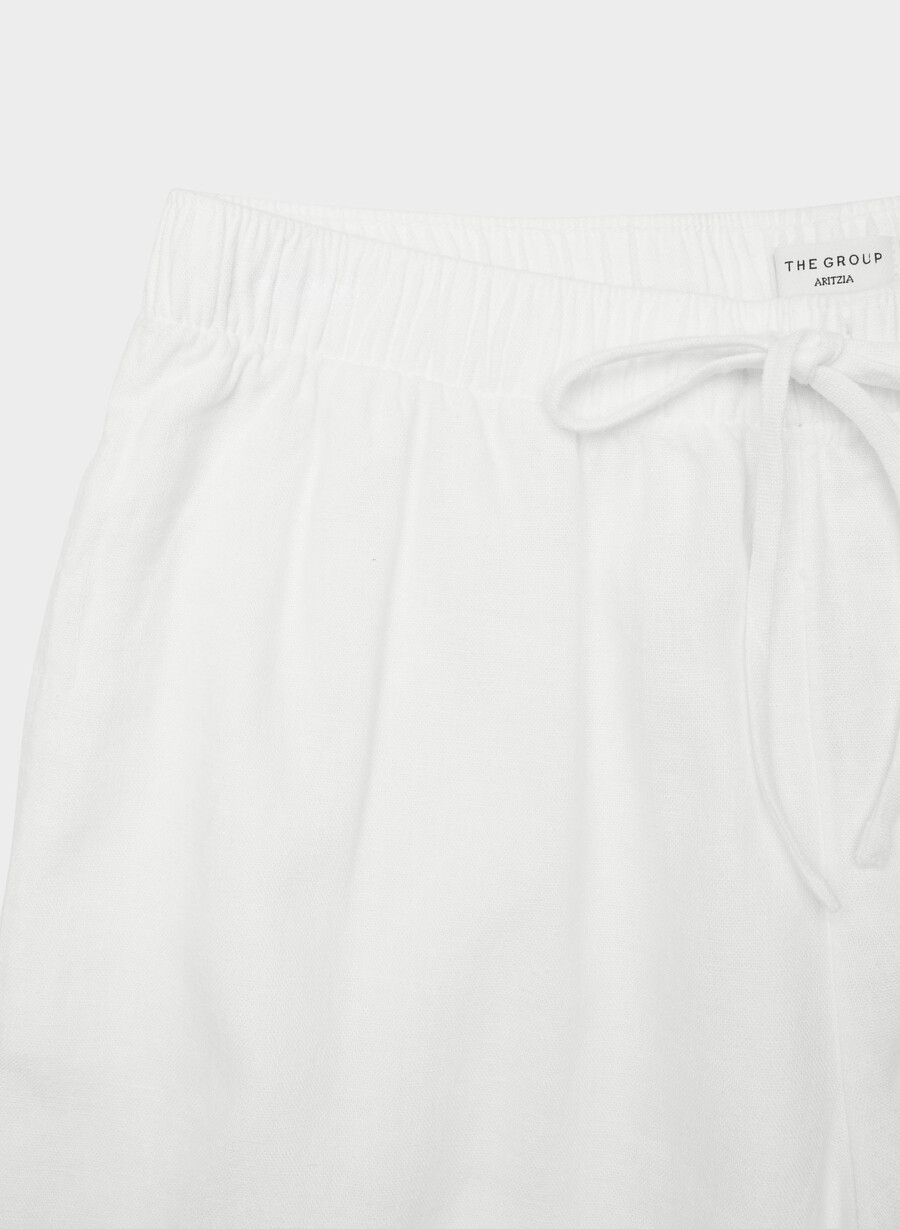 pantaloni in lino sontag bianchi