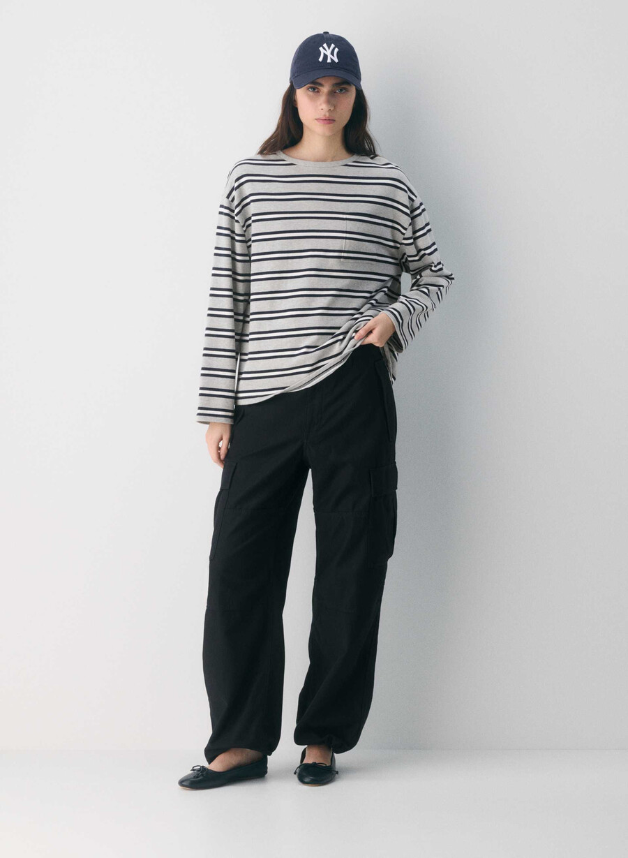 pantaloni cargo supply vintg light birch