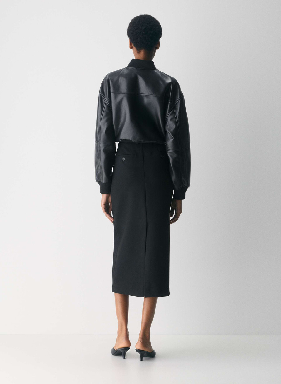 gonna lunga a scalpello - ressential black