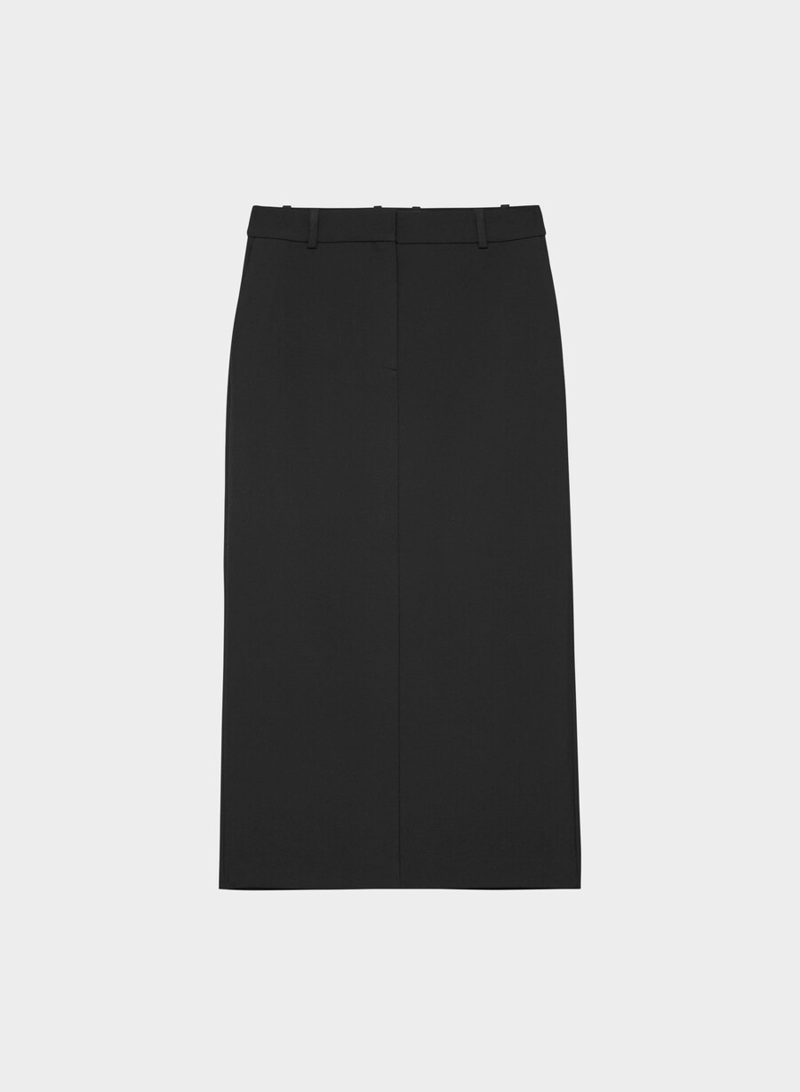 gonna lunga a scalpello - ressential black