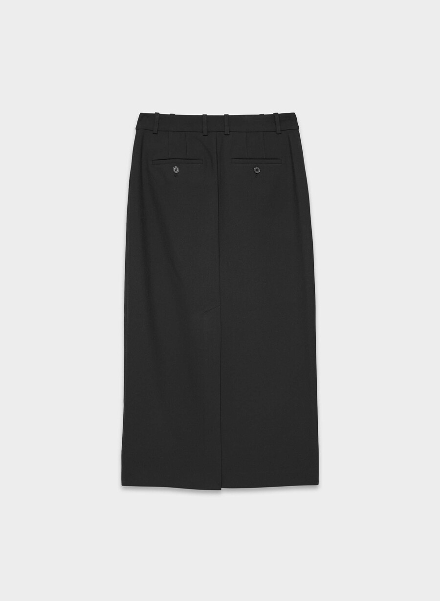gonna lunga a scalpello - ressential black