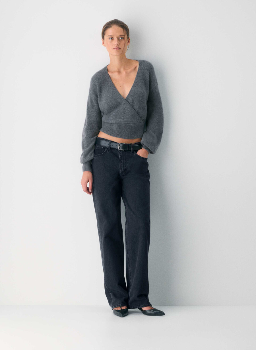 maglione softspoke dear grigio scuro melange